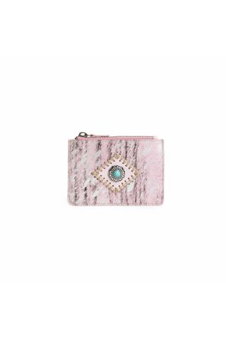 Eye of the Goddess Credit Card Wallet in Pink