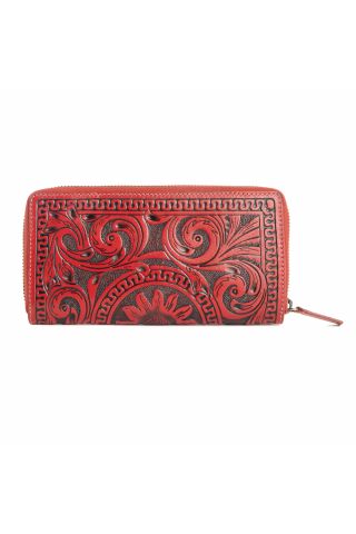 Sunset Valley Wallet in Crimson