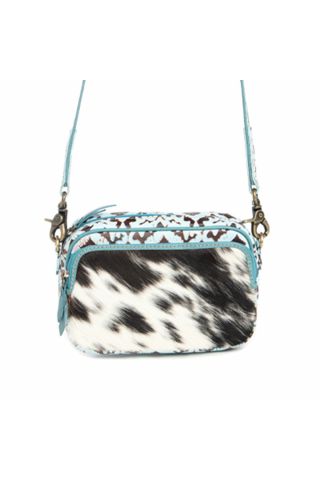 Tilla's Mine Trail Shoulder Bag in Turquoise & Black