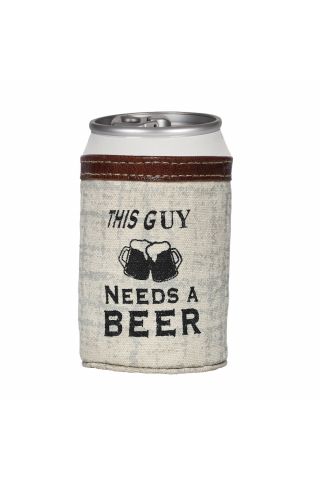 THIS GUY NEEDS A BEER CAN HOLDER