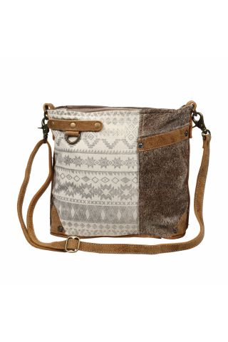 Side Floral Design Shoulder Bag
