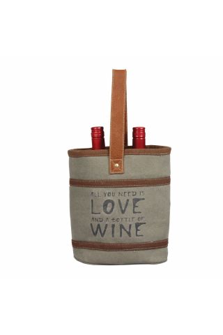 WINE AND LOVE DOUBLE WINE BAG
