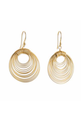 EGYPTIAN SPIRIT HOOP EARRINGS