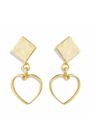 LOVE TRIANGLE DROP EARRINGS 