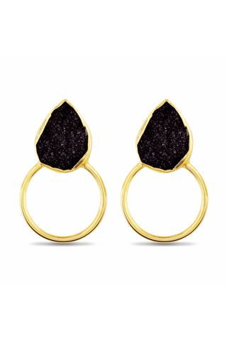 NIGHT MAGIC HOOP EARRINGS 