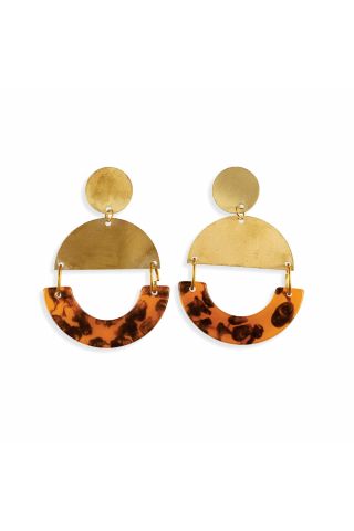 TIGER EYES DROP EARRINGS 