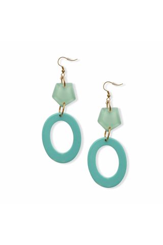 GREEN DREAM DROP EARRINGS 