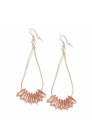Pink sparklers earring
