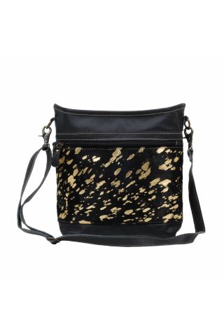 GOLDEN BEACONS
 LEATHER AND HAIRON BAG
