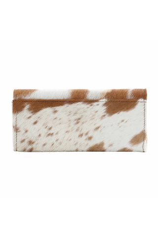 CAT FIGHT LEATHER AND HAIRON WALLET