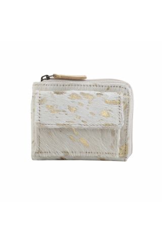 MARBLE MYSTERY LEATHER AND HAIRON WALLET