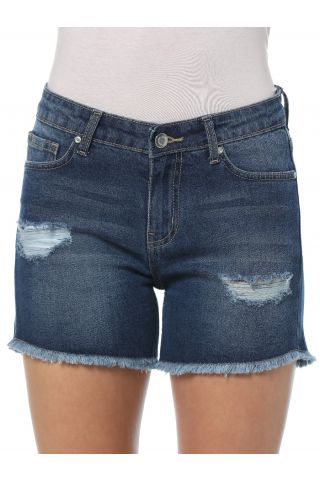 Petite denim shorts