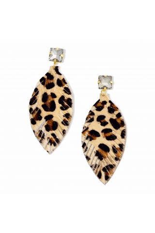 Ferocious leopard print earrings