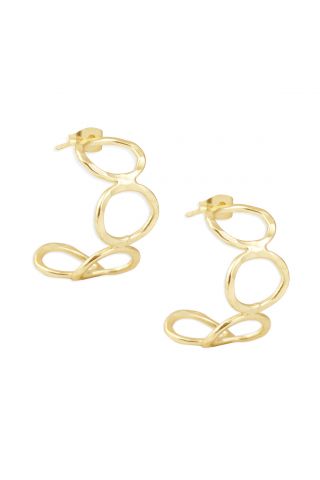 Elegant golden earrings