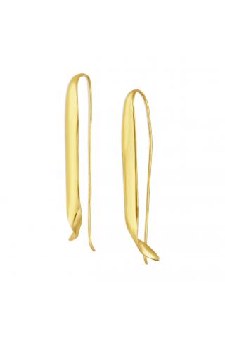 demure golden earrings