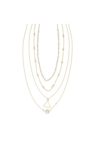 White aesthetic necklace	