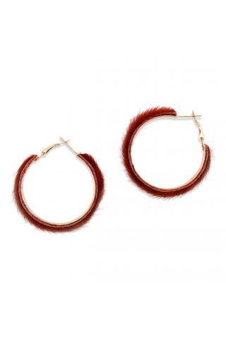 Vermilion hoops  Earrings