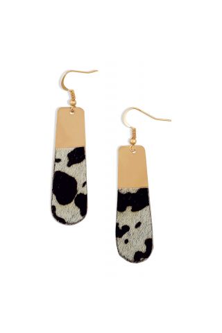 black specks earrings