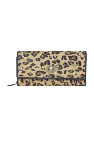 Ornate Leopard Print Wallet