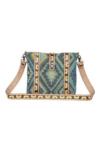 Forest Mist Hand-Tooled Bag
