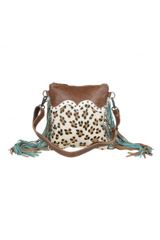 Earth prints Leather & Hairon Bag