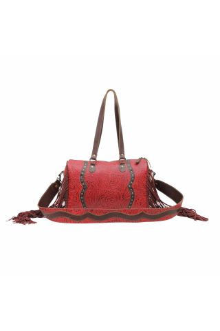 Candy frills Leather & Hairon Bag