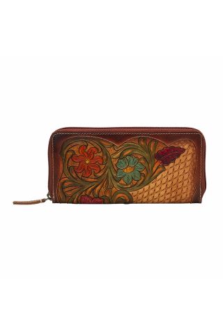 Zipper Floral Wallet