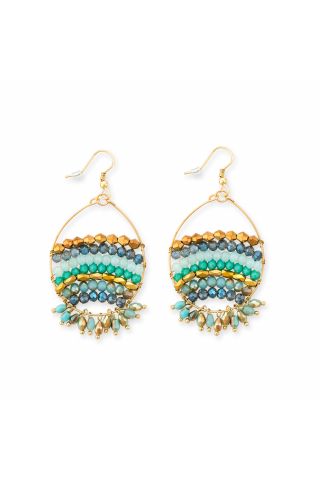 BEADED STREAK EARRING