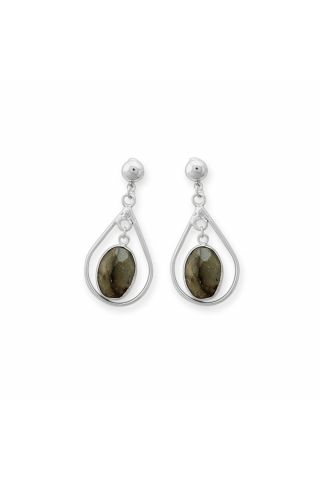 BLACK MOON-EYES EARRING