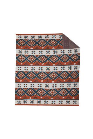 All-over Aztec Print Throw