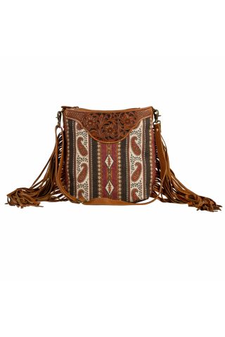 Mojave Paisley Fringed Hand-Tooled  Bags