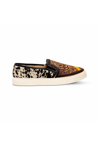 Nehard Western Hand-Tooled Sneakers