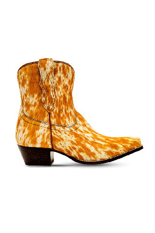 Cowdie Western Hairon Leather Booties