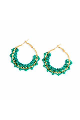 Green Glitter EARRING