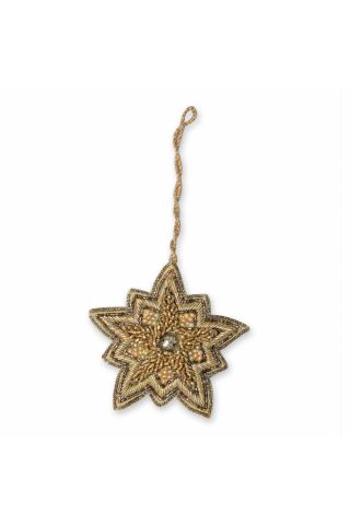 Shining Star Vintage-style Beaded Ornament