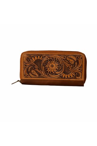 Romona Ridge Hand-Tooled Wallet