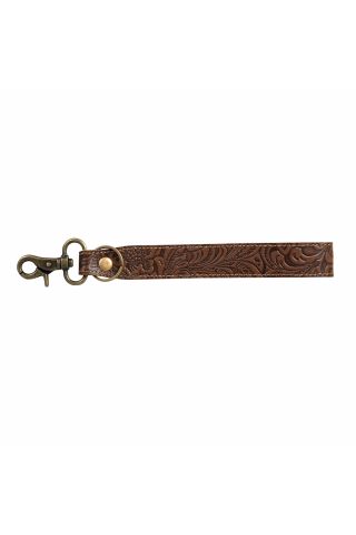 Classic Country Hand-Tooled Key Fob