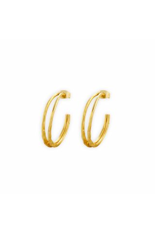 Truscan Artisan Gold Hoop Earrings