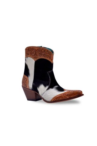 Silverado Hair-on Hide & Hand-tooled Boots