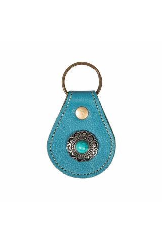 Concho Teal Key Fob