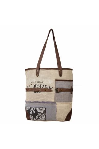 French Countryside Patchwork Tote Bag