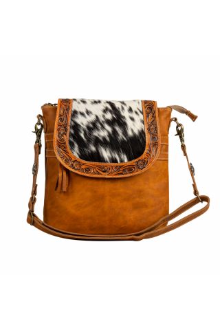 Saddleback Hand-Tooled Bag