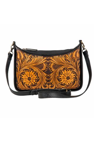 Sunflower Gorge Hand-Tooled Bag