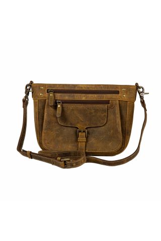 Lawson Roundup Satchel Leather & Hairon Bag 