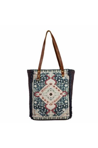 Homestyle Warmth Embroidered Tote Bag