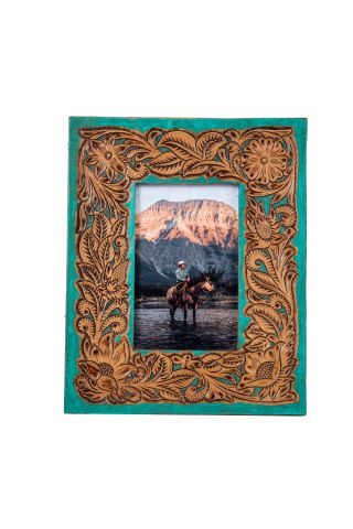 Time of Traditions Hand-tooled Photo  Frame