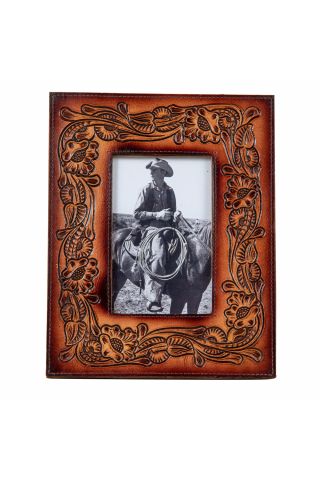 This Moment in Time Hand-tooled Photo  Frame