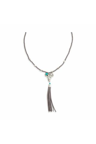 Canyon Ram Braid & Tassled Necklace