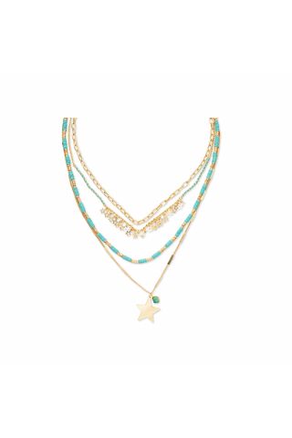 Shining Mesa Star Layered Necklace