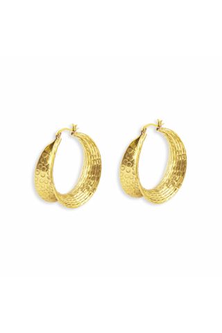 Bundled Sun Rays Gold Tone Earrings